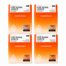 Four Sherbinskis Live Rosin Joints packs in gelato, bacio, acai and tangie sherbet flavors
