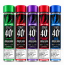 Five Stiiizy 40's infused 2G blunt tubes in gelato, purple punch and blue burst, live-resin infused